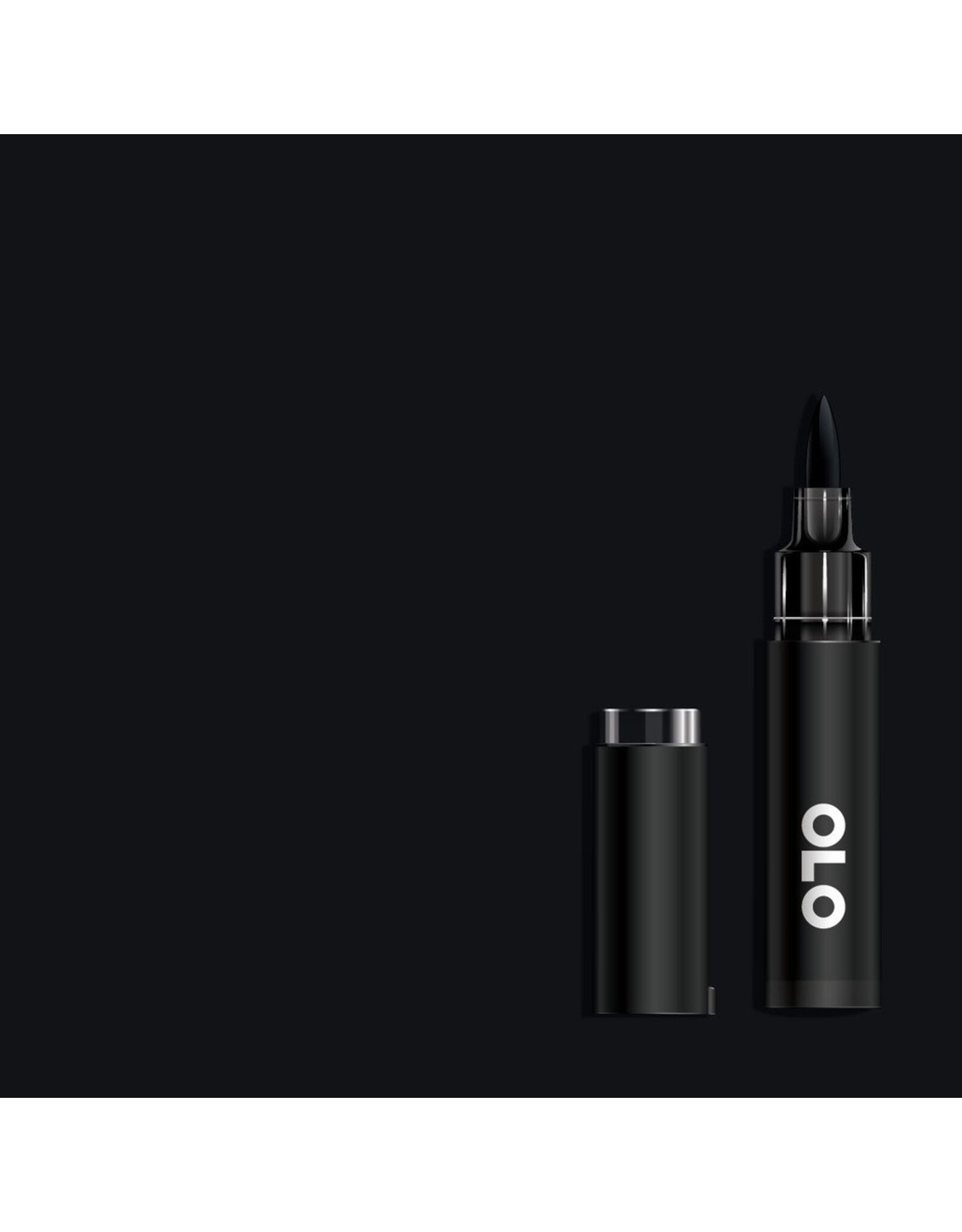 OLO OLO BRUSH HALF MARKER - BK BLUE BLACK