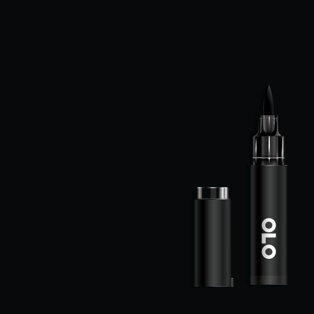 OLO OLO BRUSH HALF MARKER - K PURE BLACK