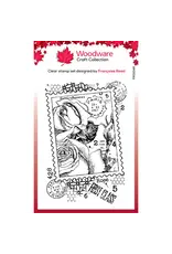 WOODWARE CRAFT COLLECTION WOODWARE CRAFT COLLECTION FRANCOISE READ POSTAL ROSE CLEAR STAMP