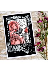 WOODWARE CRAFT COLLECTION WOODWARE CRAFT COLLECTION FRANCOISE READ POSTAL ROSE CLEAR STAMP