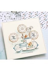 CHOU & FLOWERS CHOU & FLOWERS COLLECTION SOUVENIRS D'ETE FAIENCE CLEAR STAMP SET