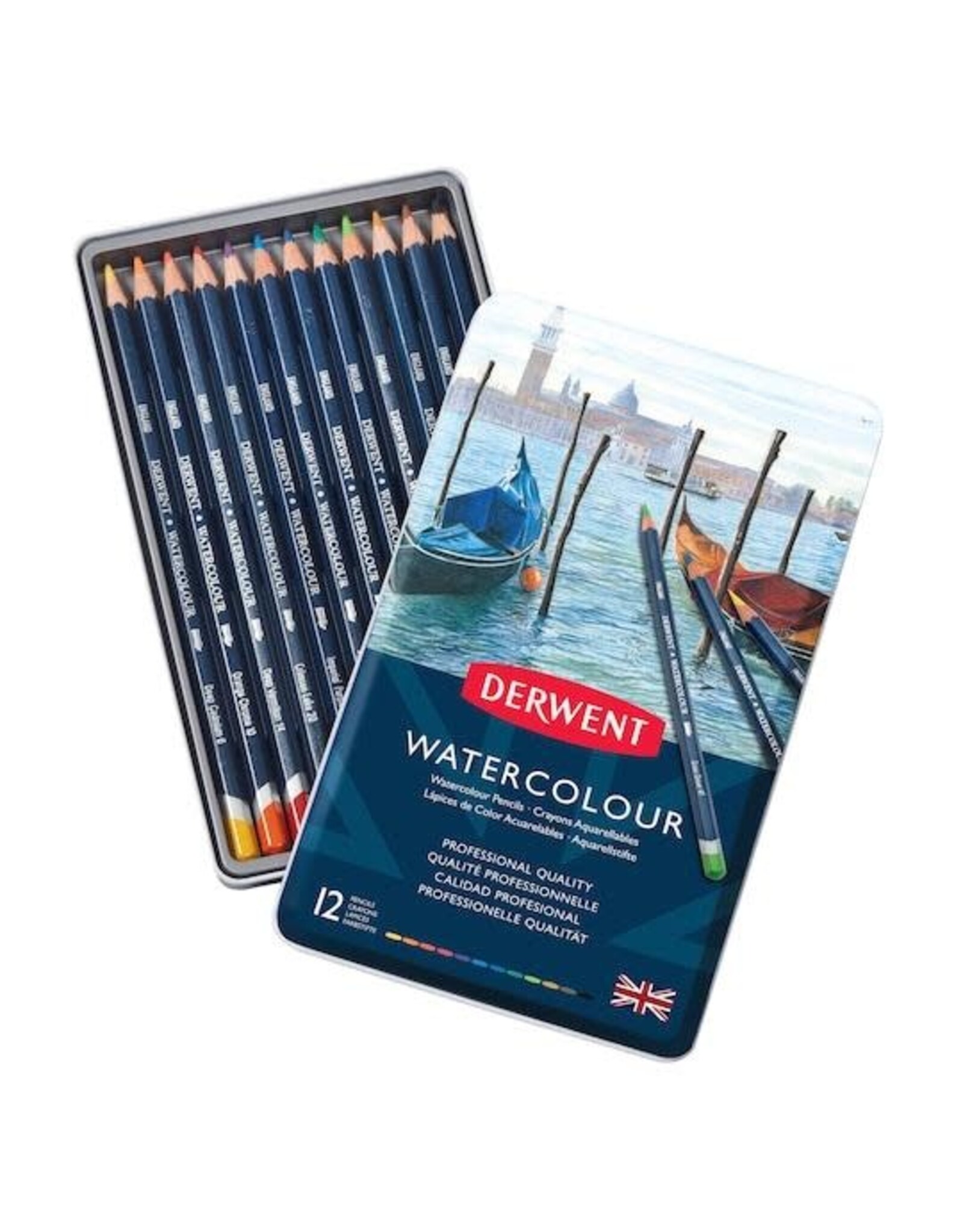 DERWENT DERWENT WATERCOLOUR PENCILS 12/PK