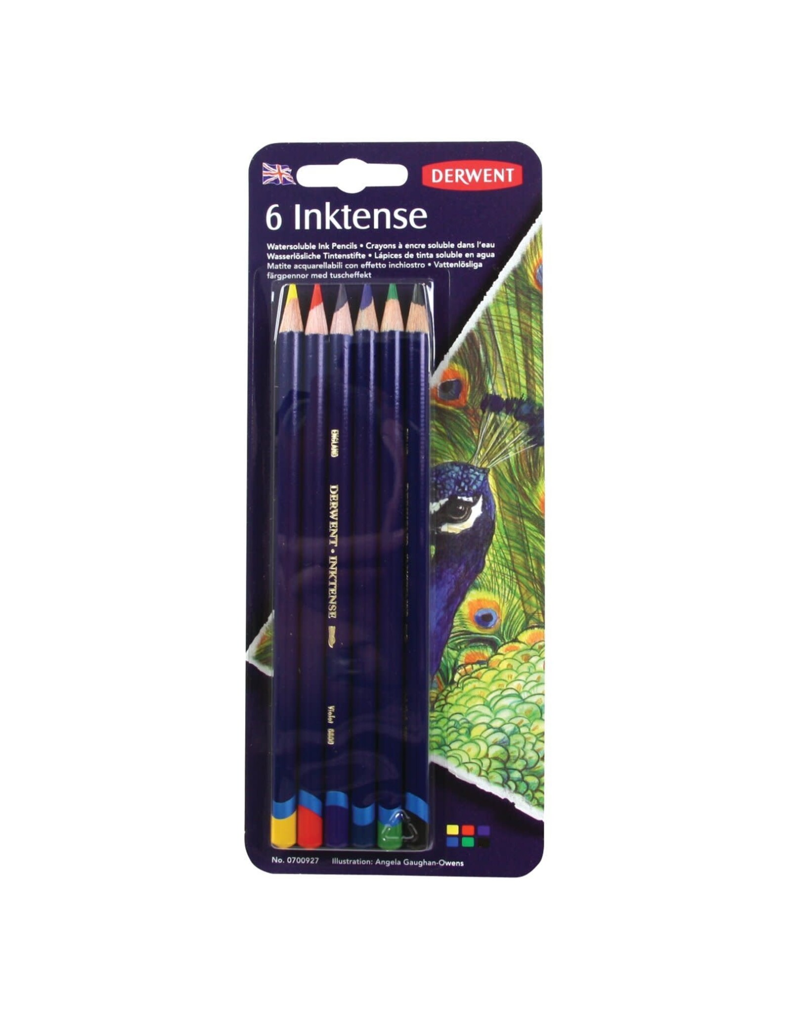 DERWENT DERWENT WATERCOLOUR PENCILS SET 6/PK