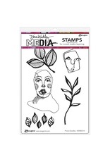 RANGER RANGER DINA WAKLEY MEDIA PHONE DOODLES CLING STAMP SET