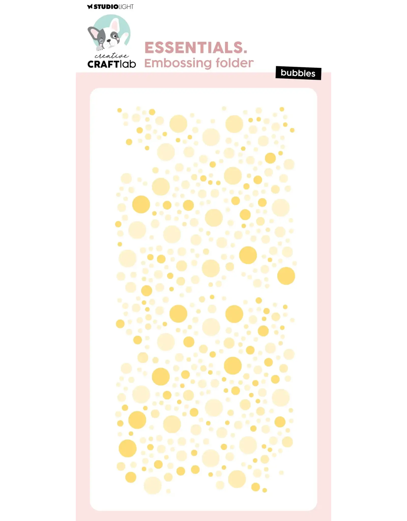 STUDIOLIGHT STUDIOLIGHT CREATIVE CRAFTLAB ESSENTIALS BUBBLES EMBOSSING FOLDER