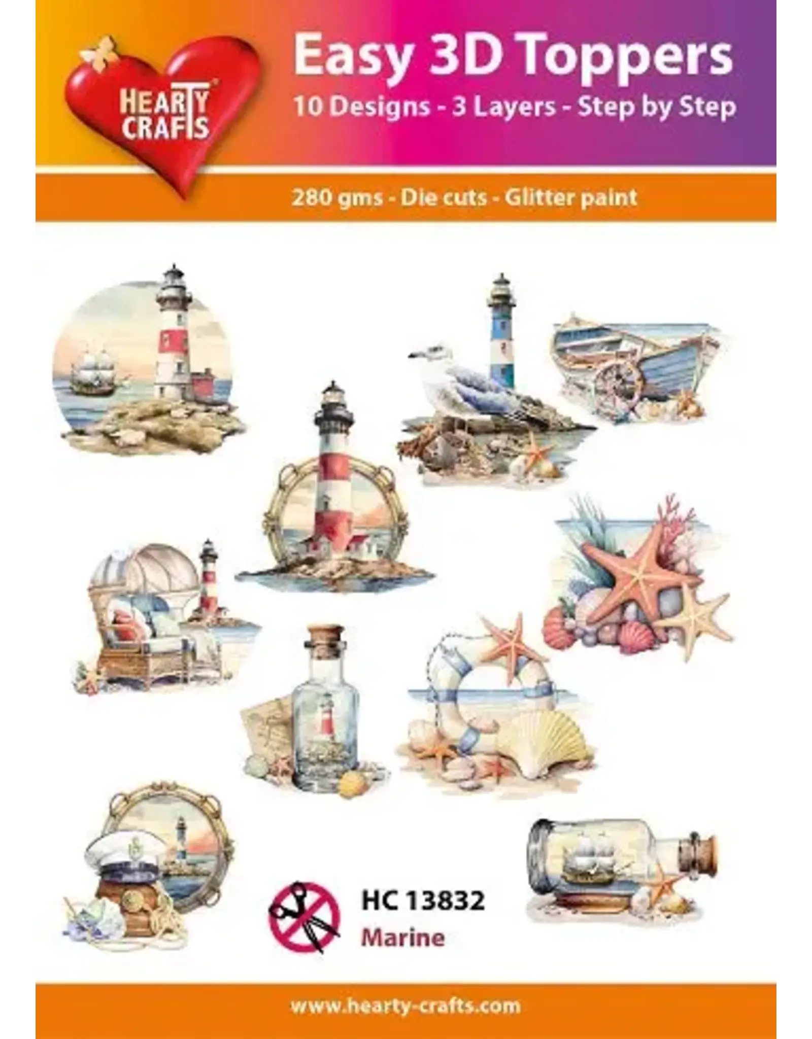 HEARTY CRAFTS HEARTY CRAFTS MARINE EASY 3D TOPPERS