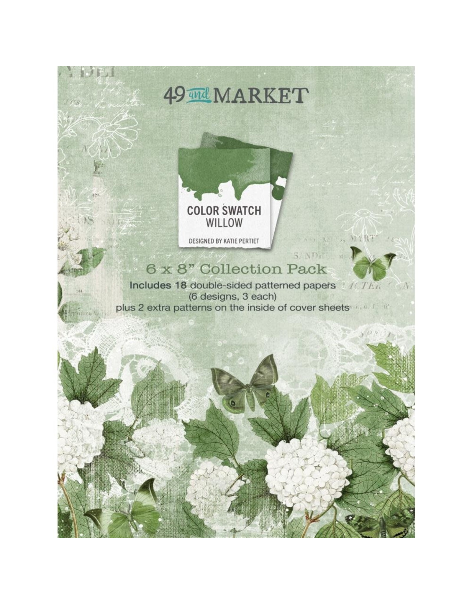 49 AND MARKET 49 AND MARKET COLOR SWATCH WILLOW 6x8 COLLECTION PACK 18 SHEETS