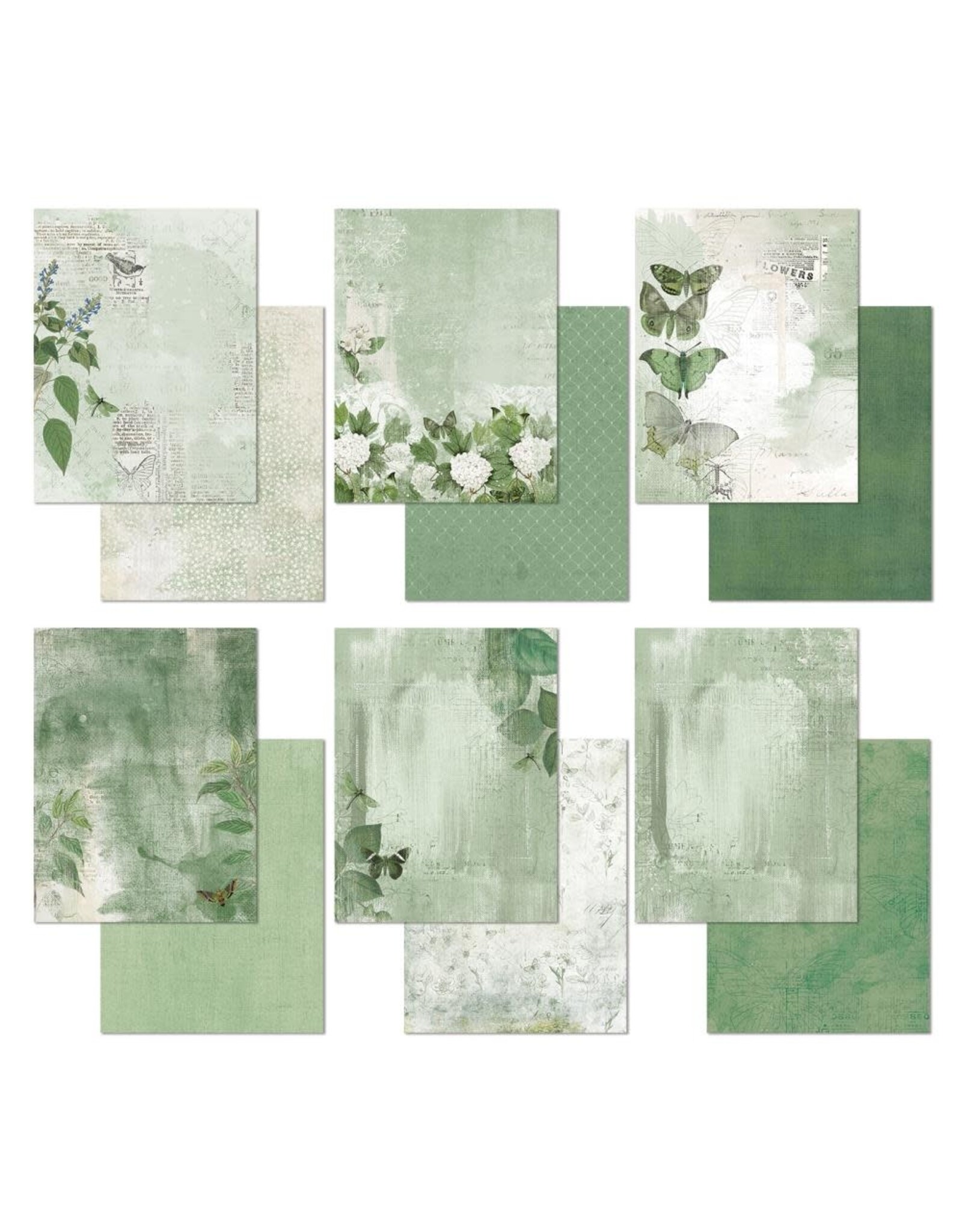 49 AND MARKET 49 AND MARKET COLOR SWATCH WILLOW 6x8 COLLECTION PACK 18 SHEETS