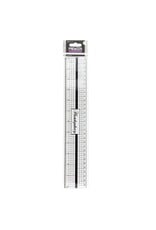 HUNKYDORY CRAFTS LTD. PREMIER CRAFT-TOOLS CRAFT CUTTING PLASTIC RULER WITH METAL EDGE