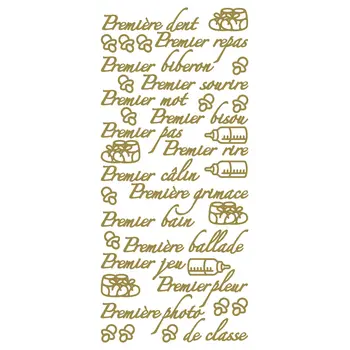 ECSTASY CRAFTS ECSTASY CRAFTS PREMIER BIBERON GOLD PEEL OFF STICKERS