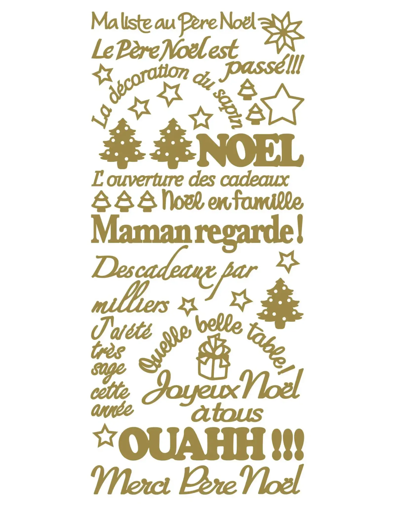 ECSTASY CRAFTS ECSTASY CRAFTS MAMAN REGARDE GOLD PEEL OFF STICKERS