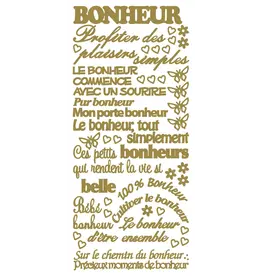 ECSTASY CRAFTS ECSTASY CRAFTS BONHEUR GOLD PEEL OFF STICKERS