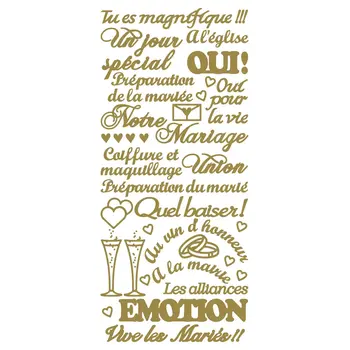ECSTASY CRAFTS ECSTASY CRAFTS TU ES MAGNIFIQUE GOLD PEEL OFF STICKERS