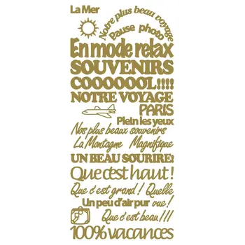 ECSTASY CRAFTS ECSTASY CRAFTS SOUVENIRS GOLD PEEL OFF STICKERS