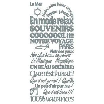 ECSTASY CRAFTS ECSTASY CRAFTS SOUVENIRS SILVER PEEL OFF STICKERS