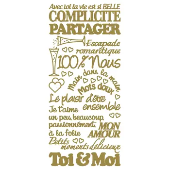 ECSTASY CRAFTS ECSTASY CRAFTS COMPLICITE GOLD PEEL OFF STICKERS