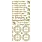 ECSTASY CRAFTS ECSTASY CRAFTS LE TEMPS S'ARRETE GOLD PEEL OFF STICKERS