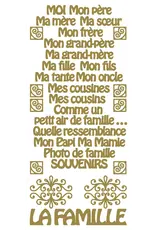 ECSTASY CRAFTS ECSTASY CRAFTS LA FAMILLE GOLD PEEL OFF STICKERS