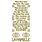 ECSTASY CRAFTS ECSTASY CRAFTS LA FAMILLE GOLD PEEL OFF STICKERS