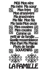ECSTASY CRAFTS ECSTASY CRAFTS LA FAMILLE BLACK PEEL OFF STICKERS