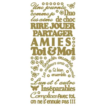 ECSTASY CRAFTS ECSTASY CRAFTS TOI & MOI GOLD PEEL OFF STICKERS