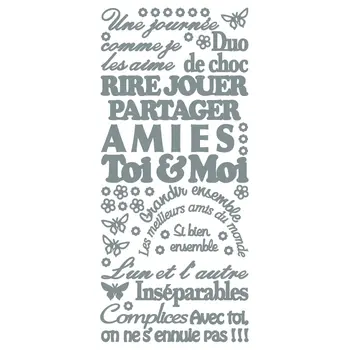 ECSTASY CRAFTS ECSTASY CRAFTS TOI & MOI SILVER PEEL OFF STICKERS