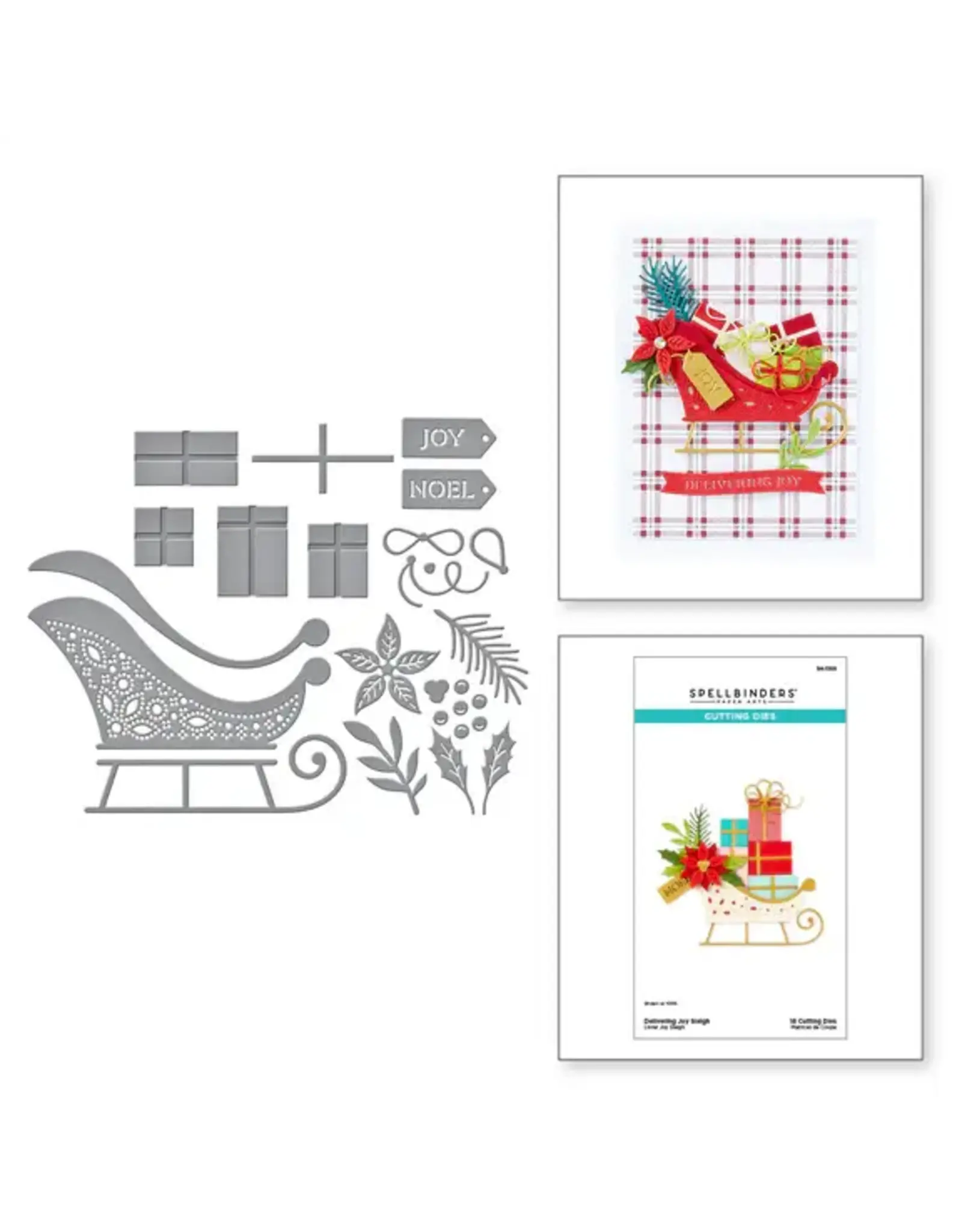 SPELLBINDERS SPELLBINDERS DELIVERING JOY SLEIGH HANDMADE HOLIDAYS COLLECTION DIE SET