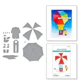 SPELLBINDERS SPELLBINDERS DANCIN' IN THE RAIN OUT AND ABOUT COLLECTION DIE SET