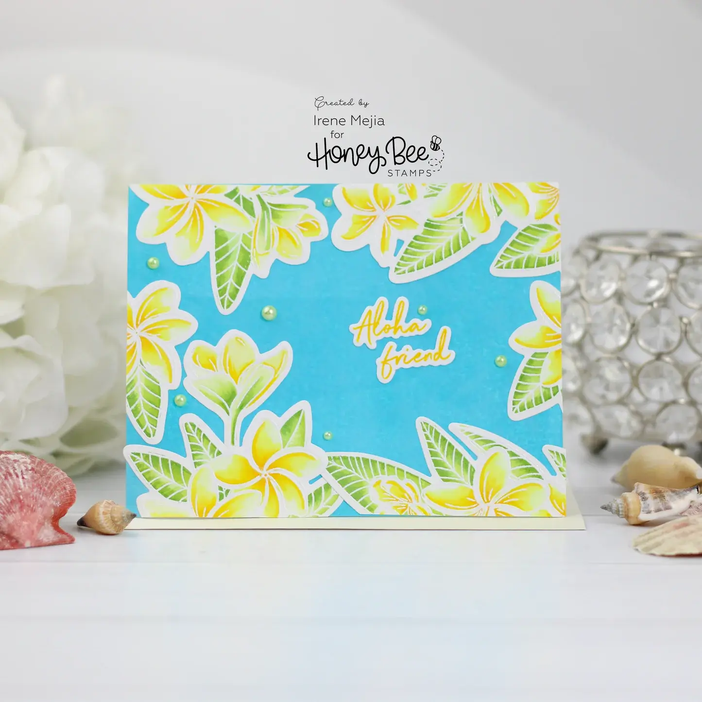 HONEY BEE HONEY BEE STAMPS PARADISE PLUMERIAS DIE SET