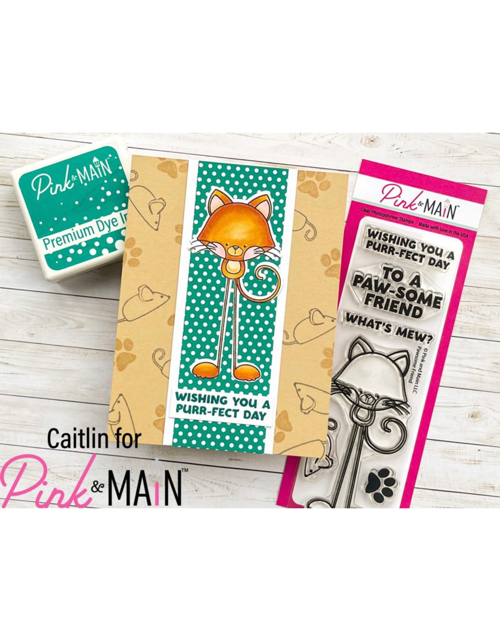 PINK & MAIN PINK & MAIN PAWSOME FRIEND CLEAR STAMP SET