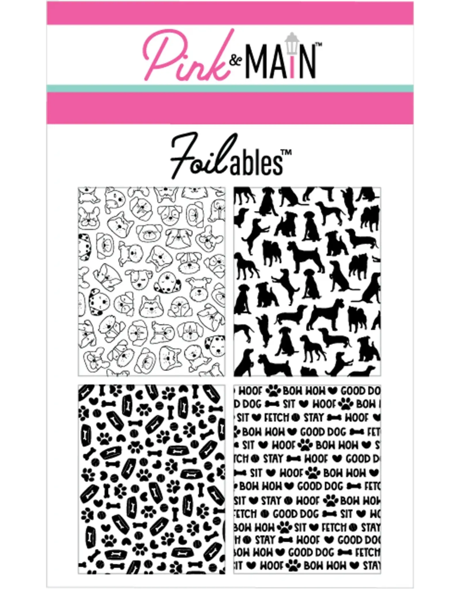 PINK & MAIN PINK & MAIN FOILABLES DOGS FOILABLE PANELS