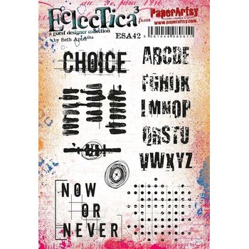 PAPER ARTSY PAPER ARTSY ECLECTICA SETH APTER ESA42 CLING STAMP SET