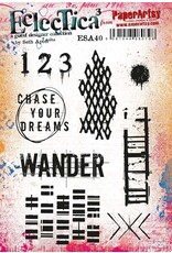 PAPER ARTSY PAPER ARTSY ECLECTICA SETH APTER ESA40 CLING STAMP SET