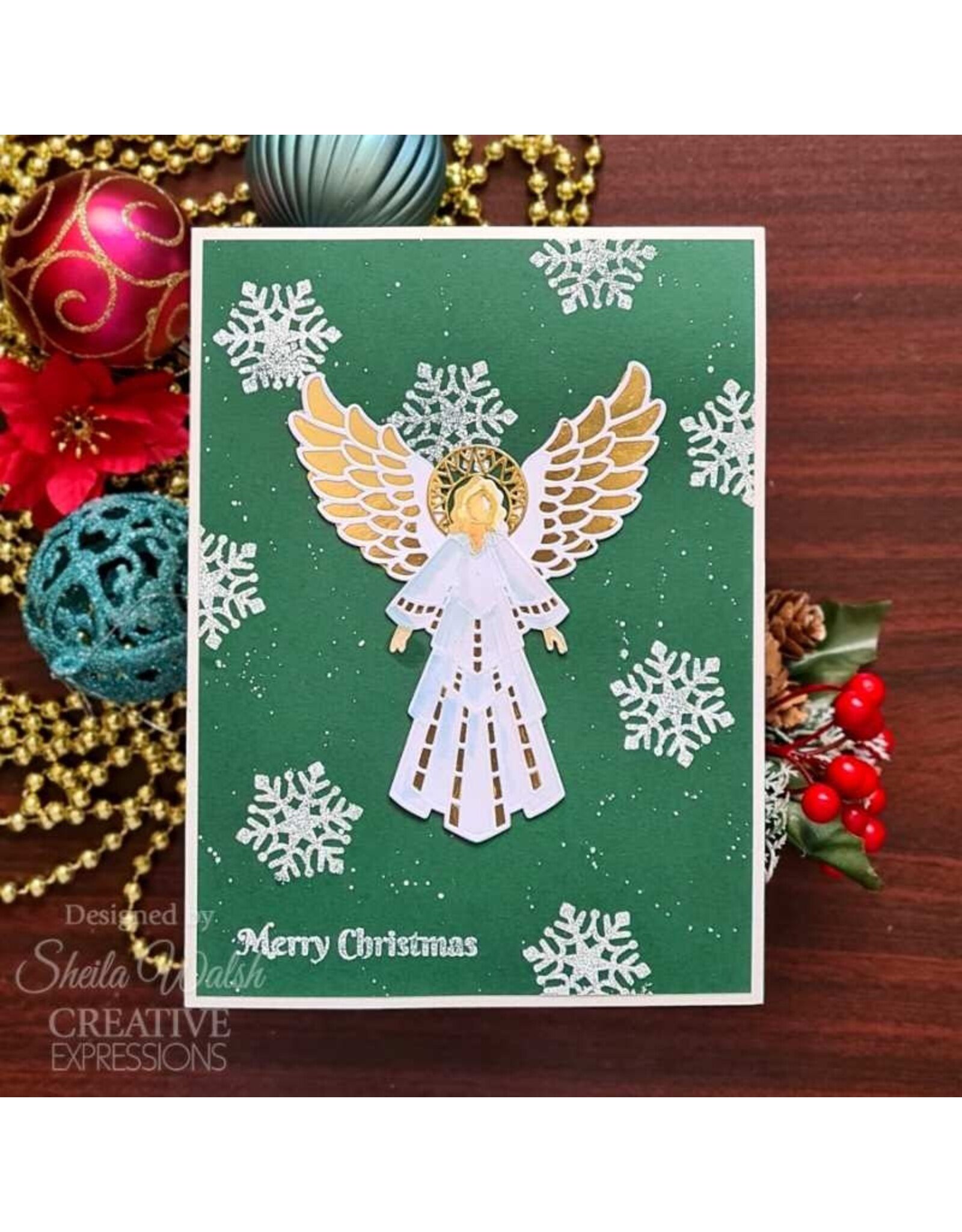 CREATIVE EXPRESSIONS CREATIVE EXPRESSIONS SUE WILSON FESTIVE COLLECTION - CHRISTMAS ANGEL 2024 DIE SET