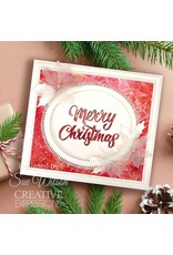 CREATIVE EXPRESSIONS CREATIVE EXPRESSIONS SUE WILSON FESTIVE COLLECTION - MERRY CHRISTMAS SHADOWED SENTIMENTS DIE SET