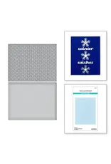 SPELLBINDERS SPELLBINDERS HOME FOR THE HOLIDAYS COLLECTION STARSHINE BACKGROUND ETCHED DIE SET