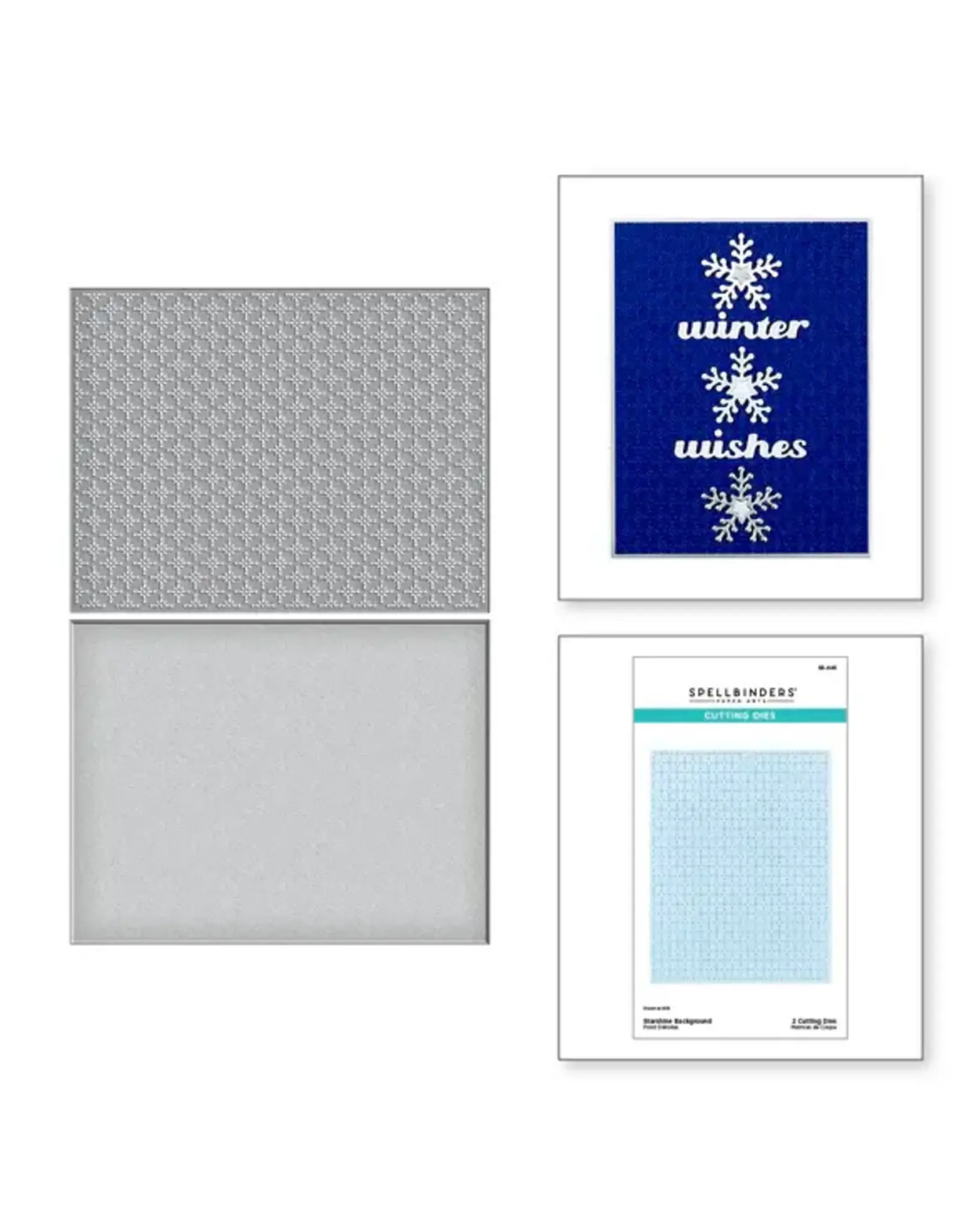 SPELLBINDERS SPELLBINDERS HOME FOR THE HOLIDAYS COLLECTION STARSHINE BACKGROUND ETCHED DIE SET