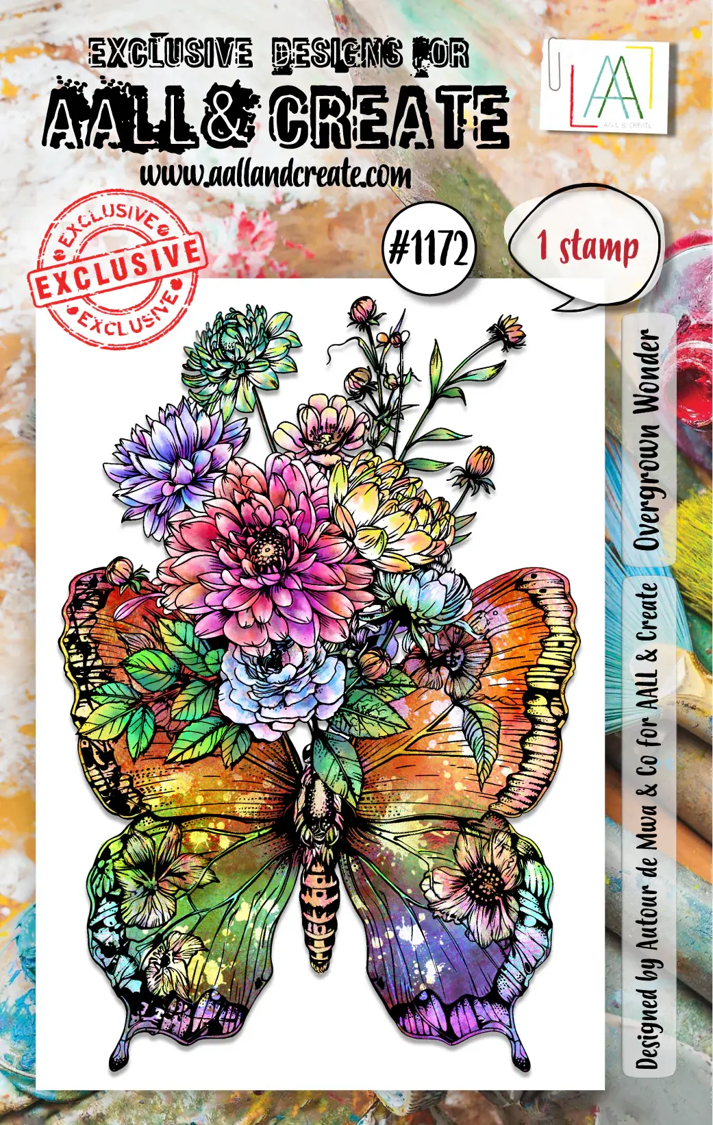 AALL & CREATE AALL & CREATE AUTOUR DE MWA #1172 OVERGROWN WONDER A7 CLEAR STAMP