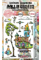 AALL & CREATE AALL & CREATE AUTOUR DE MWA #1235 LA MAISON DE ABS A6 CLEAR STAMP SET