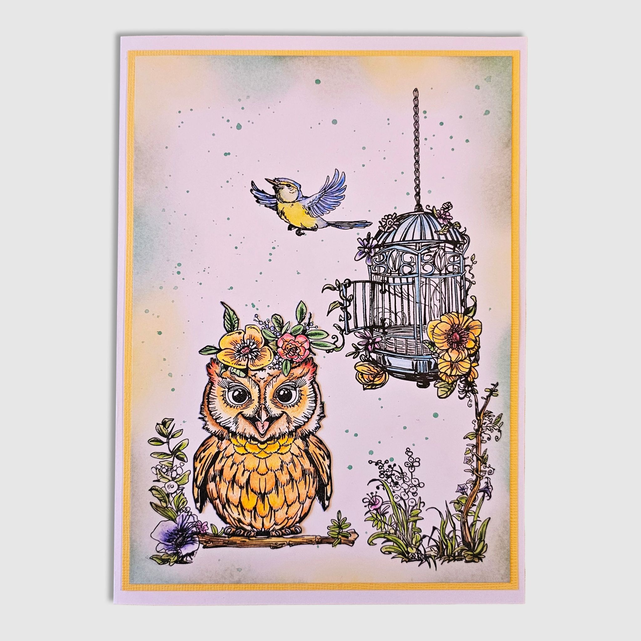 AALL & CREATE AALL & CREATE AUTOUR DE MWA #1189 GILDED SHATTERS A6 CLEAR STAMP SET