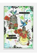 AALL & CREATE AALL & CREATE AUTOUR DE MWA #1189 GILDED SHATTERS A6 CLEAR STAMP SET