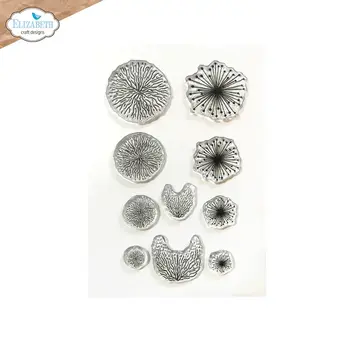 ELIZABETH CRAFT DESIGNS ELIZABETH CRAFT DESIGNS PAPER FLOWERS BY ANGELICA TURNER FLOWER CENTERS 2 CLEAR STAMP SET
