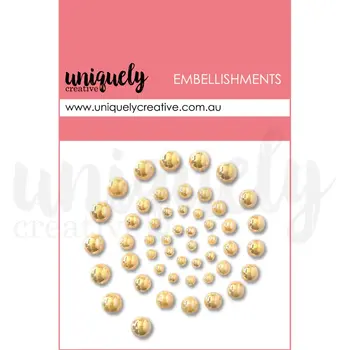 UNIQUELY CREATIVE UNIQUELY CREATIVE CHAMPAGNE PEARLS EMBELLIES PEARL EMBELLISHMENTS