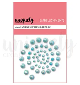 UNIQUELY CREATIVE UNIQUELY CREATIVE LIGHT BLUE PEARLS EMBELLIES PEARL EMBELLISHMENTS