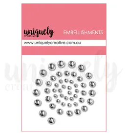 UNIQUELY CREATIVE SILVER PEARLS EMBELLIES PEARL EMBELLISHMENTS