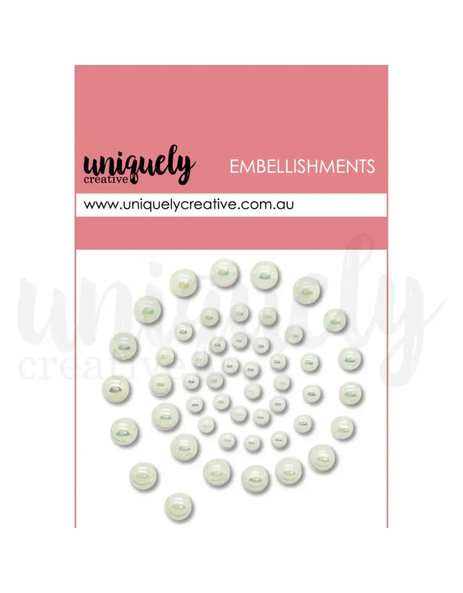 UNIQUELY CREATIVE UNIQUELY CREATIVE CHANTILLY PEARLS EMBELLIES PEARL EMBELLISHMENTS