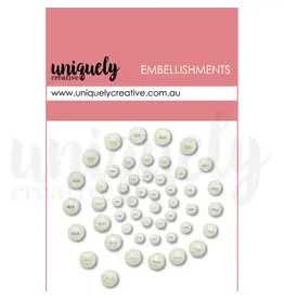 UNIQUELY CREATIVE UNIQUELY CREATIVE CHANTILLY PEARLS EMBELLIES PEARL EMBELLISHMENTS