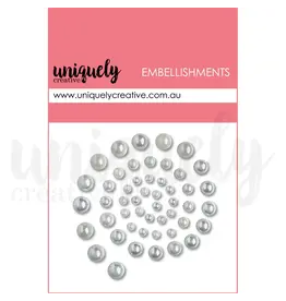 UNIQUELY CREATIVE IRIDESCENT PEARLS EMBELLIES PEARL EMBELLISHMENTS