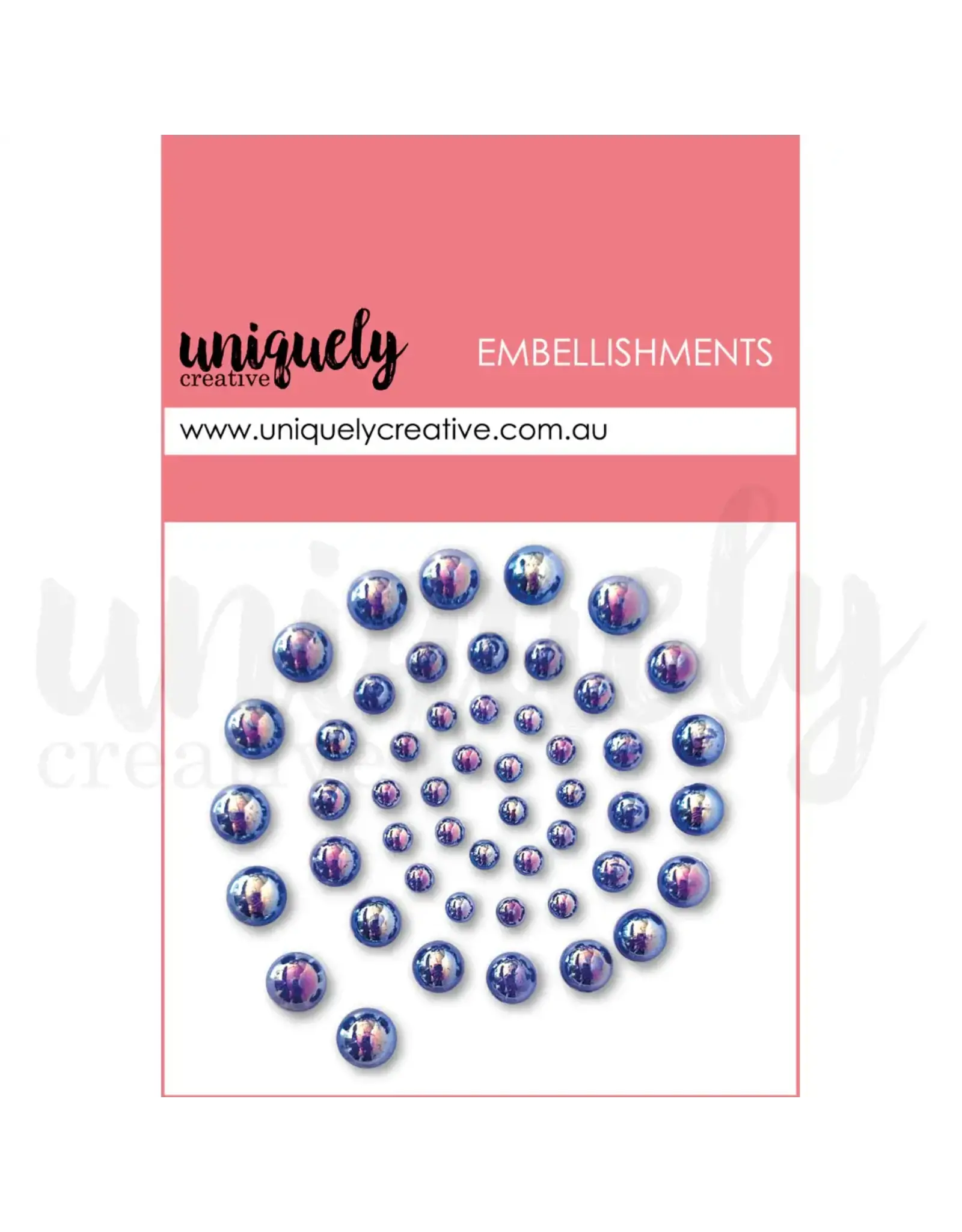 UNIQUELY CREATIVE UNIQUELY CREATIVE COBALT PEARLS EMBELLIES PEARL EMBELLISHMENTS