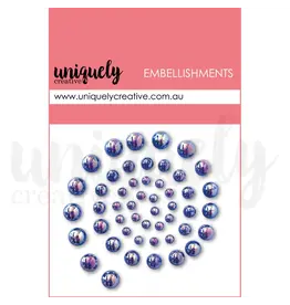 UNIQUELY CREATIVE UNIQUELY CREATIVE COBALT PEARLS EMBELLIES PEARL EMBELLISHMENTS